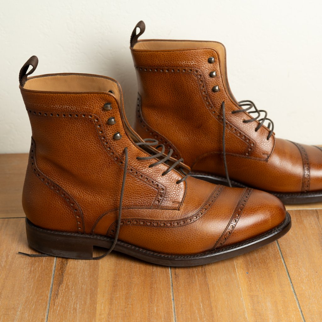 Men's Taft Leather Boots With Dainite Soles